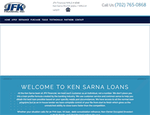 Tablet Screenshot of kensarnaloans.com